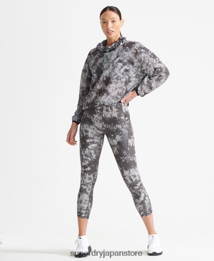 ラン軽量レインシェル 女性 Superdry 衣類 グレー 2J62PZ5665