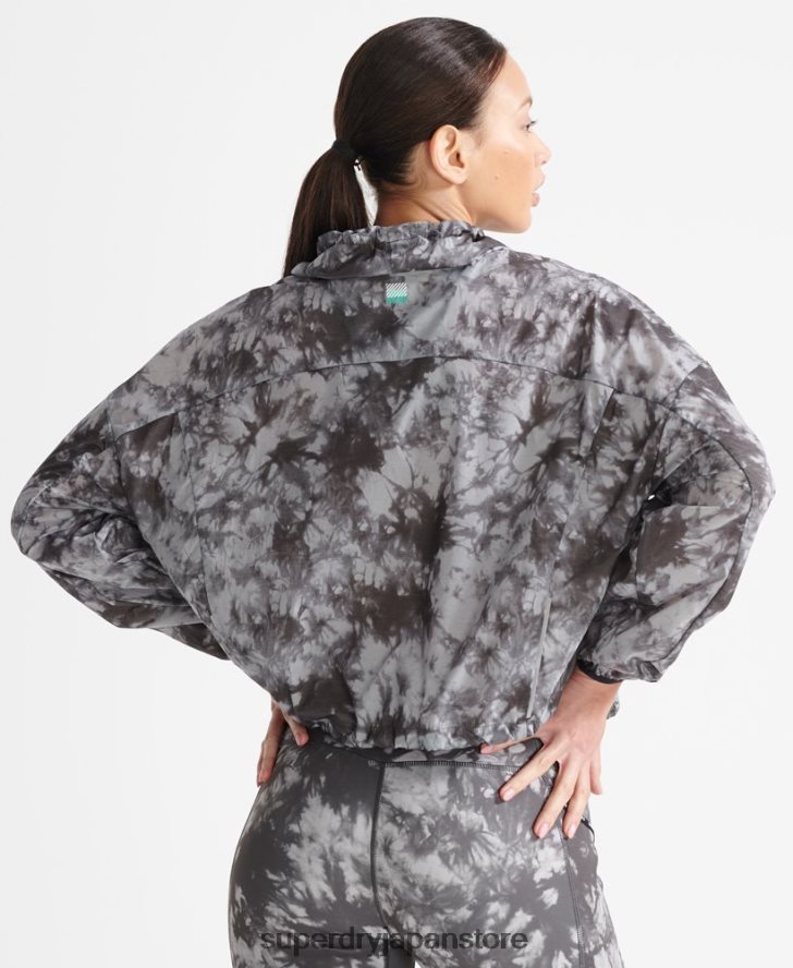 ラン軽量レインシェル 女性 Superdry 衣類 グレー 2J62PZ5665