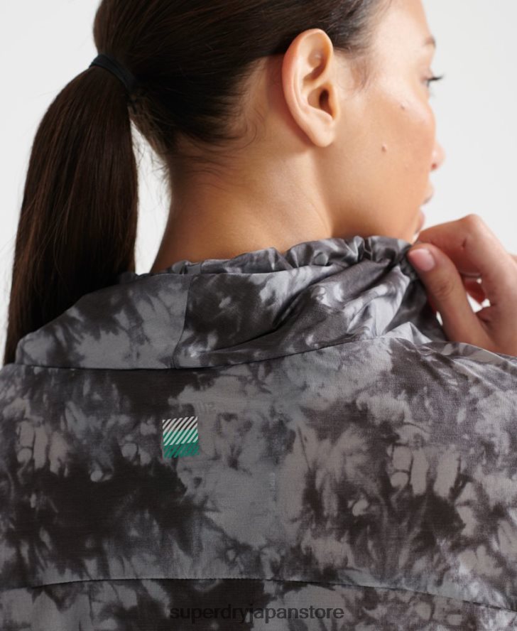 ラン軽量レインシェル 女性 Superdry 衣類 グレー 2J62PZ5665