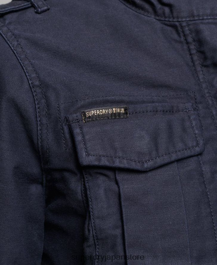 ルーキーボーグ裏地付きミリタリージャケット 女性 Superdry 衣類 青 2J62PZ5667