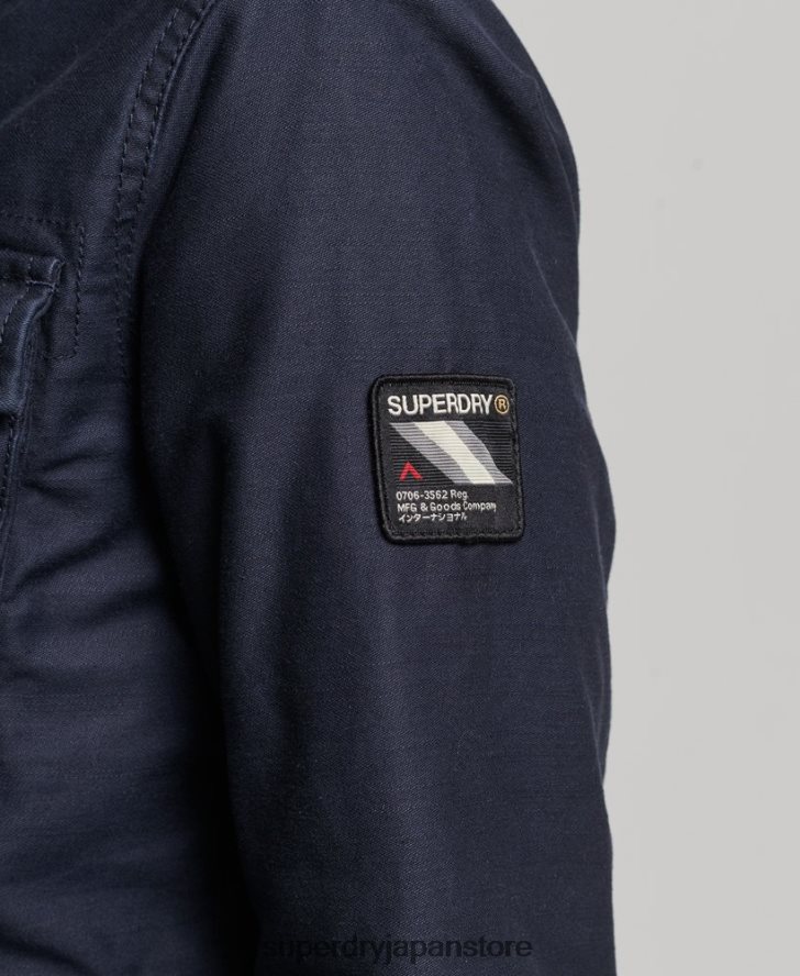 ルーキーボーグ裏地付きミリタリージャケット 女性 Superdry 衣類 青 2J62PZ5667