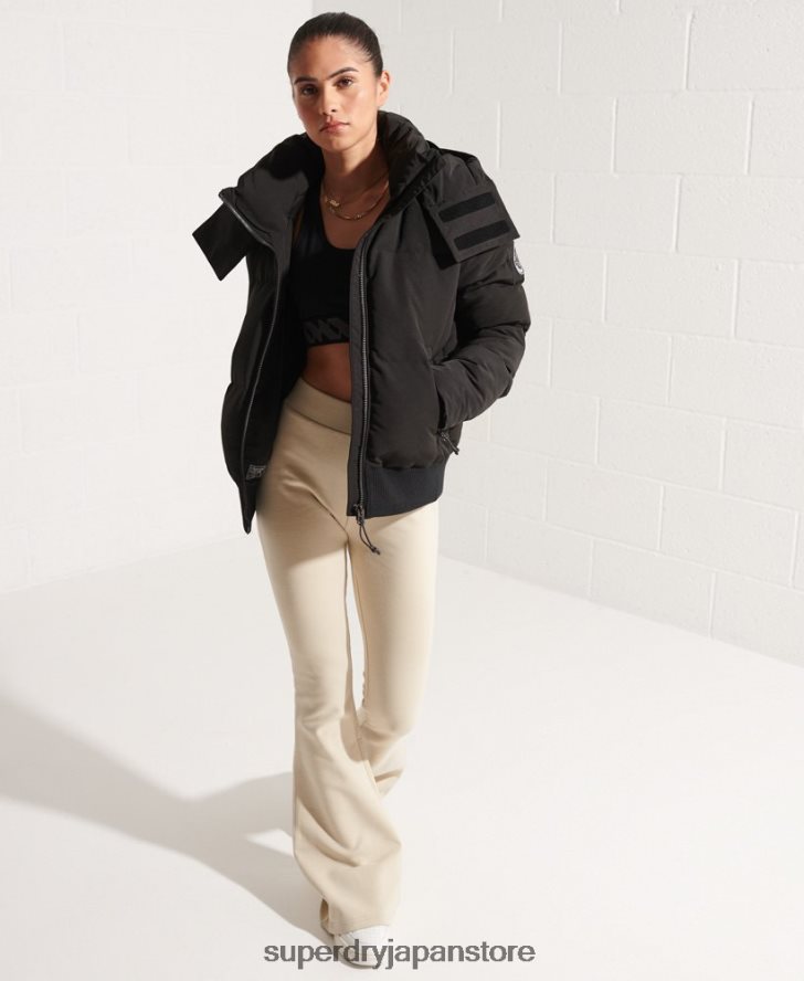 コードエベレスト ボンバージャケット 女性 Superdry 衣類 黒 2J62PZ5673