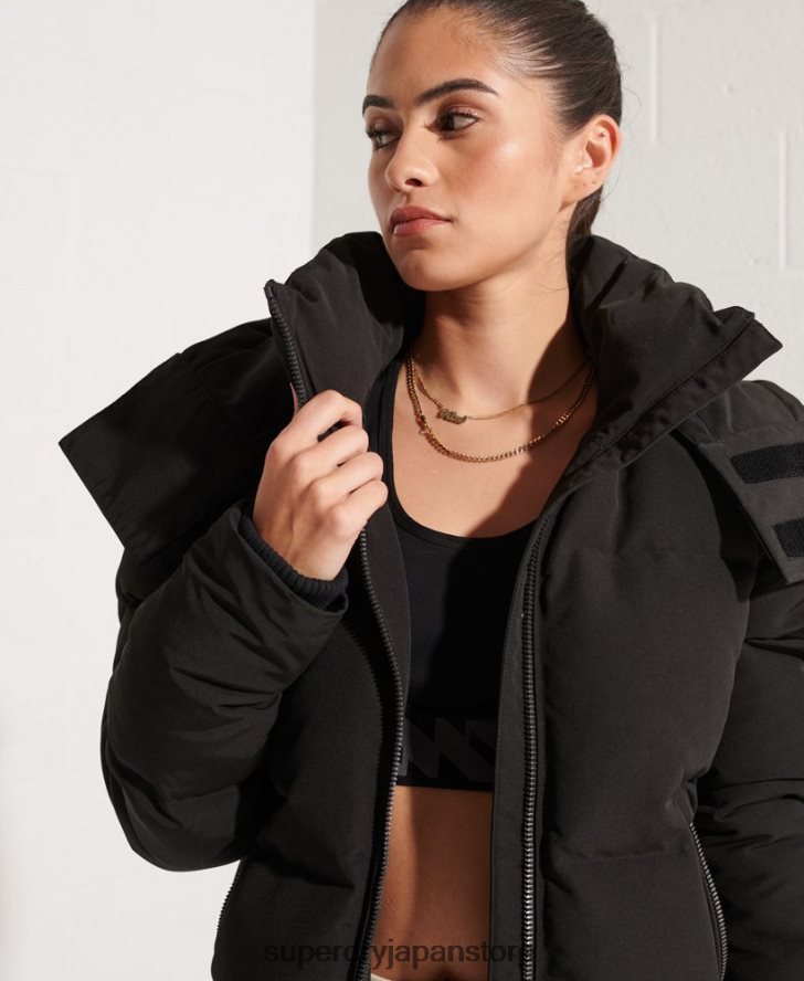 コードエベレスト ボンバージャケット 女性 Superdry 衣類 黒 2J62PZ5673