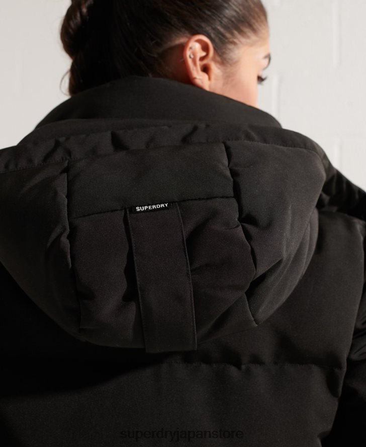 コードエベレスト ボンバージャケット 女性 Superdry 衣類 黒 2J62PZ5673