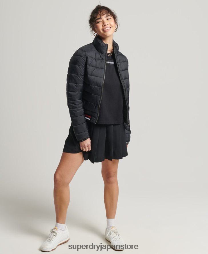 フジボンバージャケット 女性 Superdry 衣類 黒 2J62PZ5675
