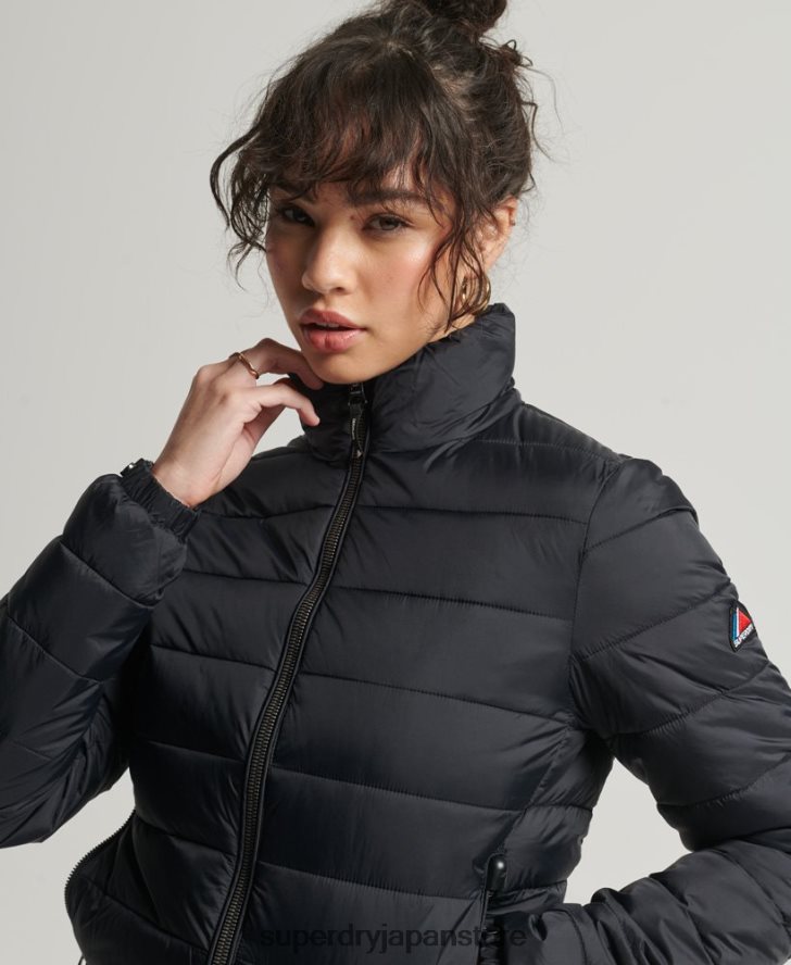 フジボンバージャケット 女性 Superdry 衣類 黒 2J62PZ5675