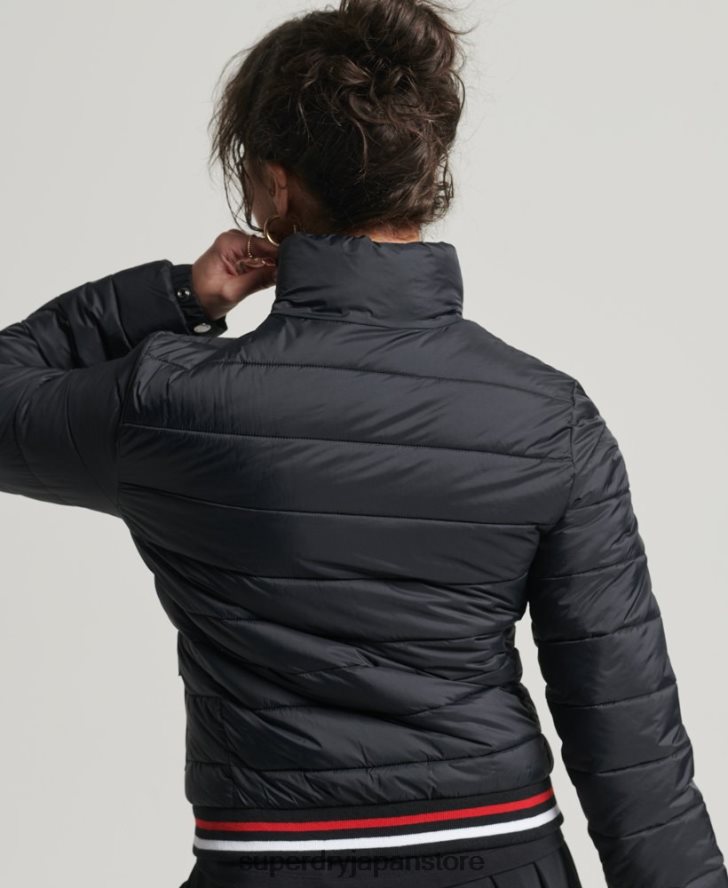 フジボンバージャケット 女性 Superdry 衣類 黒 2J62PZ5675