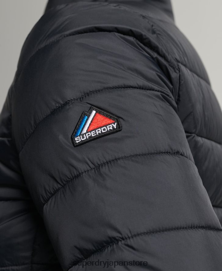 フジボンバージャケット 女性 Superdry 衣類 黒 2J62PZ5675