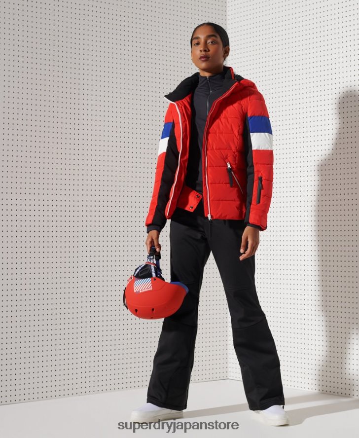 アルパインリバイブパファージャケット 女性 Superdry 衣類 赤 2J62PZ5677