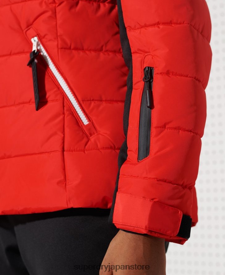 アルパインリバイブパファージャケット 女性 Superdry 衣類 赤 2J62PZ5677