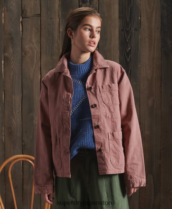 限定版ドライアーティストジャケット 女性 Superdry 衣類 ピンク 2J62PZ5678