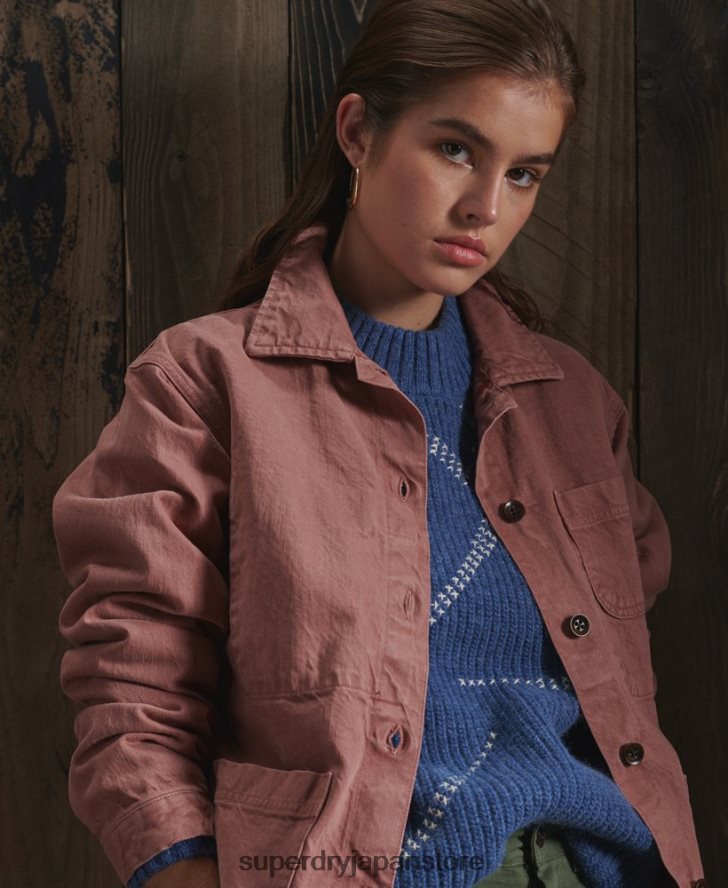 限定版ドライアーティストジャケット 女性 Superdry 衣類 ピンク 2J62PZ5678
