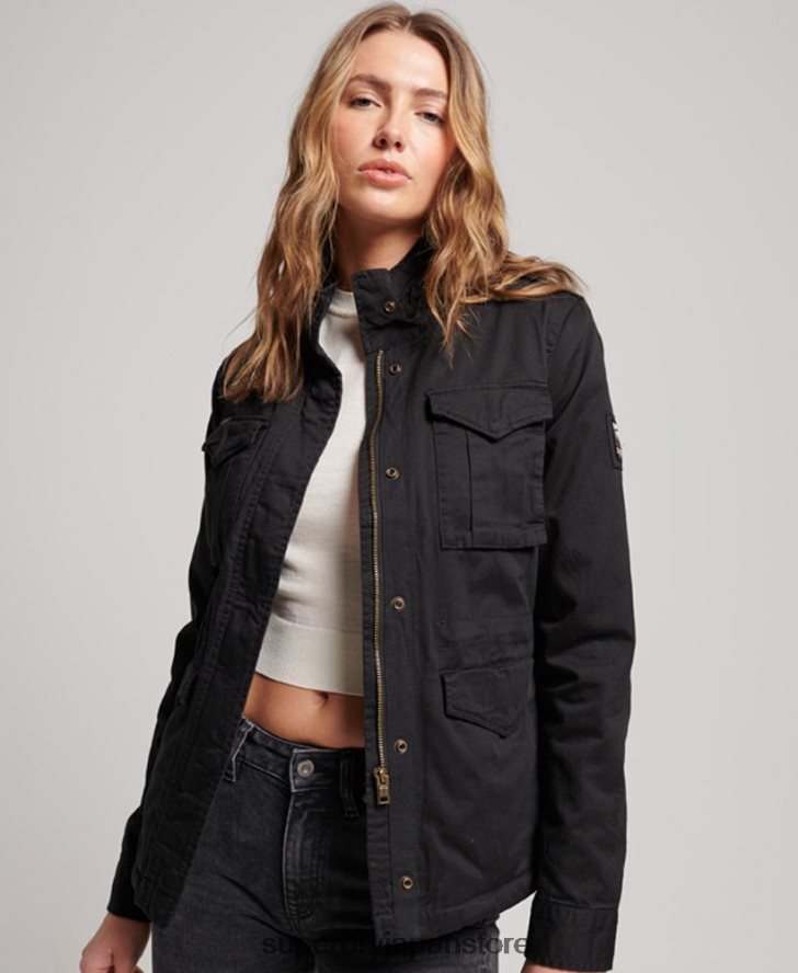 クラシックルーキーボーグジャケット 女性 Superdry 衣類 黒 2J62PZ5679