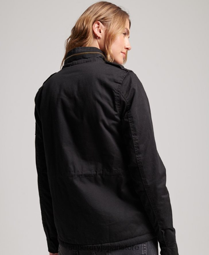クラシックルーキーボーグジャケット 女性 Superdry 衣類 黒 2J62PZ5679