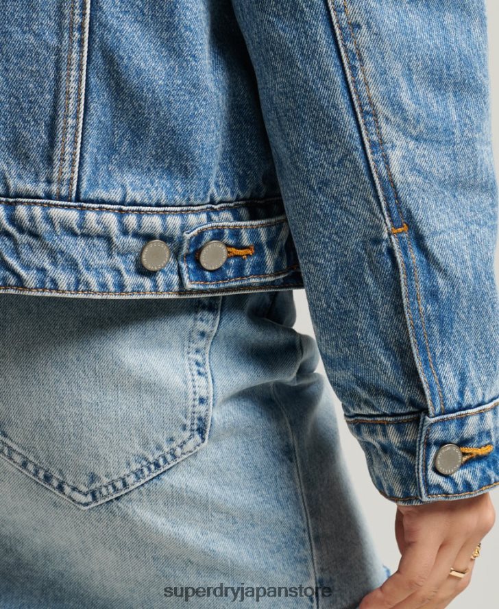 ボーイフレンドシェルパジャケット 女性 Superdry 衣類 ライトブルー 2J62PZ5680