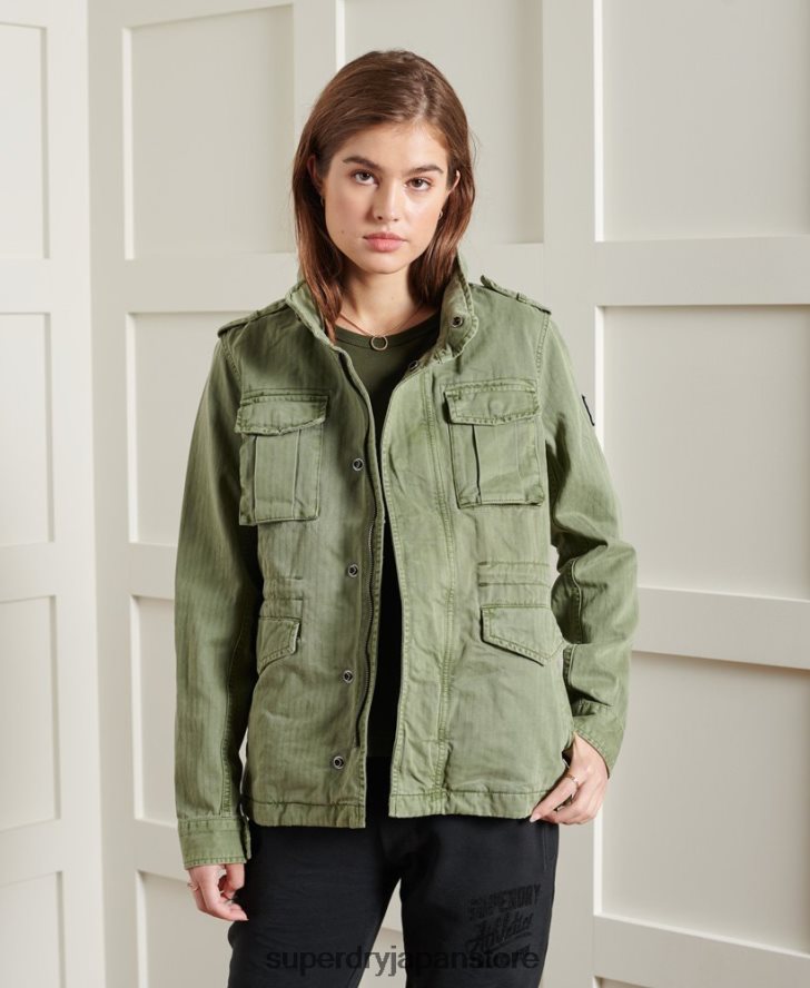 カマリルーキージャケット 女性 Superdry 衣類 緑 2J62PZ5681