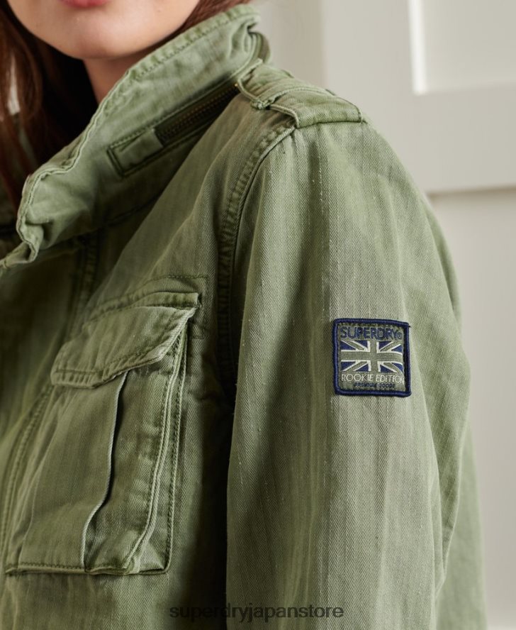 カマリルーキージャケット 女性 Superdry 衣類 緑 2J62PZ5681