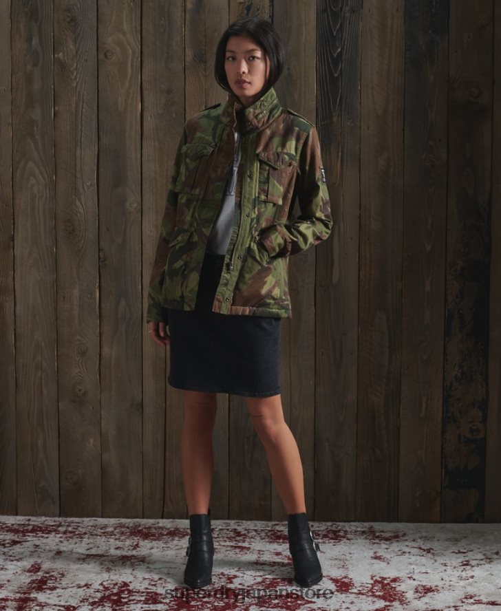 クラシックルーキーボーグジャケット 女性 Superdry 衣類 緑 2J62PZ5684