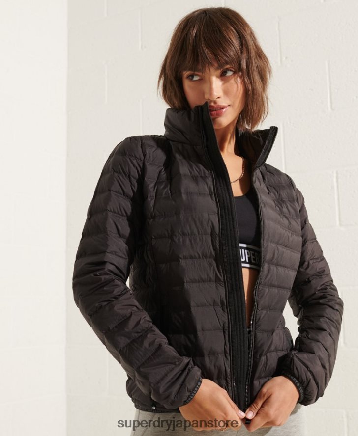 コアダウン中綿ジャケット 女性 Superdry 衣類 黒 2J62PZ5689