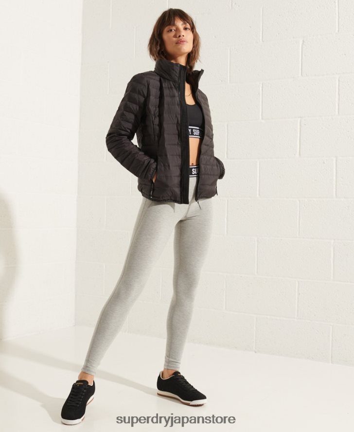 コアダウン中綿ジャケット 女性 Superdry 衣類 黒 2J62PZ5689