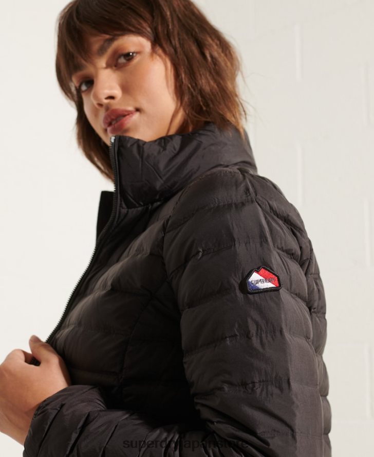 コアダウン中綿ジャケット 女性 Superdry 衣類 黒 2J62PZ5689