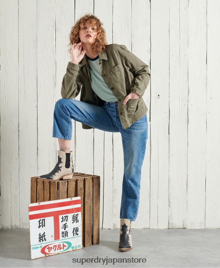 限定版ドライアーティストジャケット 女性 Superdry 衣類 カーキ 2J62PZ5690