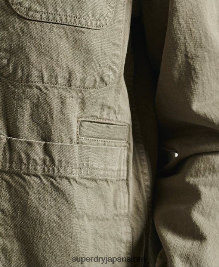 限定版ドライアーティストジャケット 女性 Superdry 衣類 カーキ 2J62PZ5690