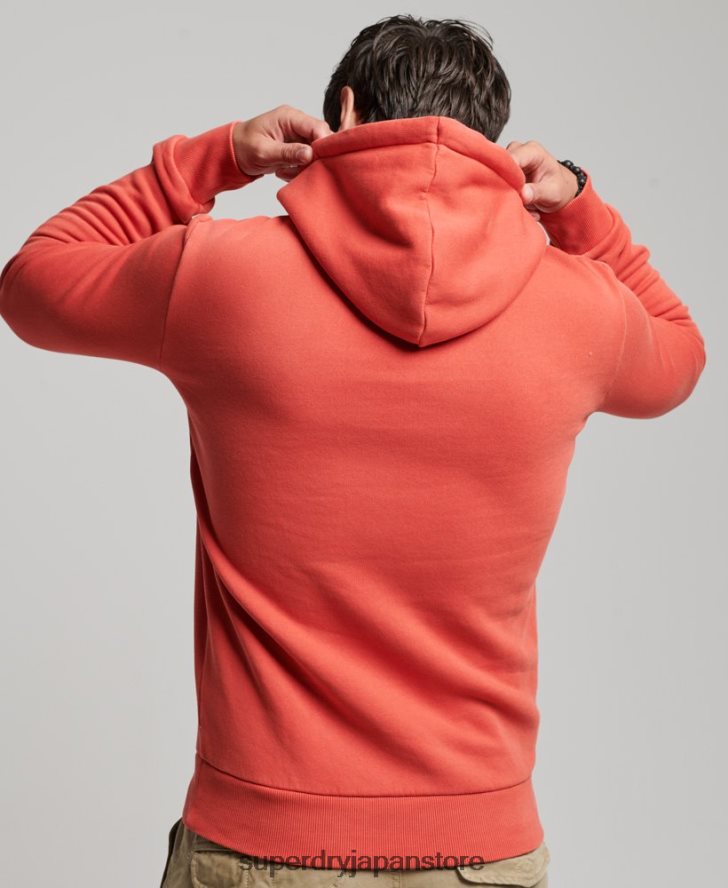 ヴィンテージロゴネオンパーカー 男性 Superdry 衣類 赤 2J62PZ569