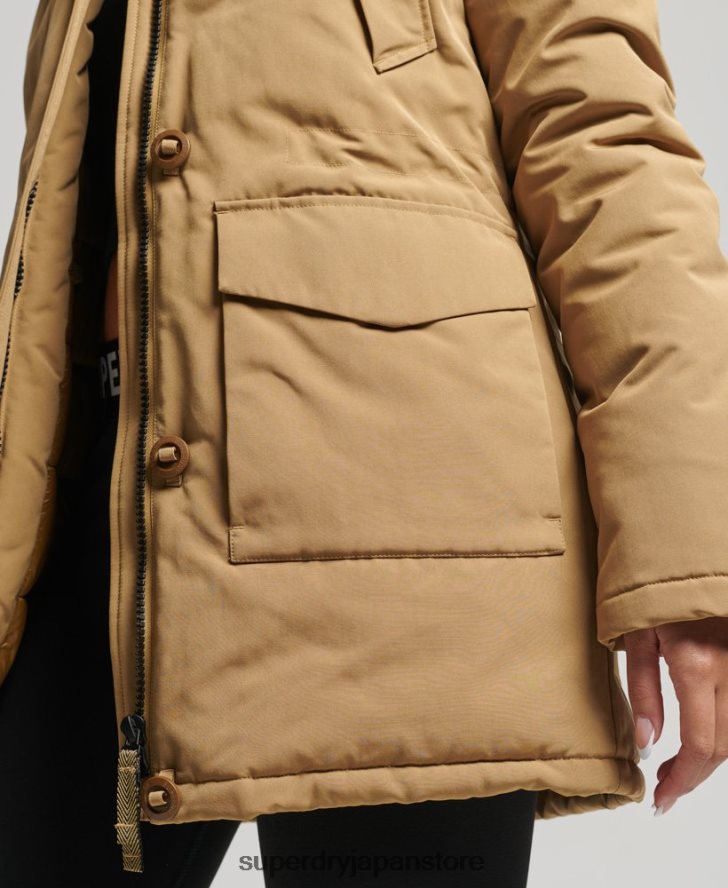 エベレストパーカーコート 女性 Superdry 衣類 黄褐色 2J62PZ5700