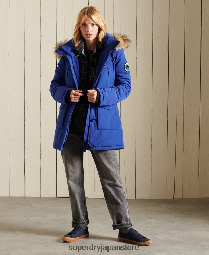 エベレストパーカーコート 女性 Superdry 衣類 青 2J62PZ5701