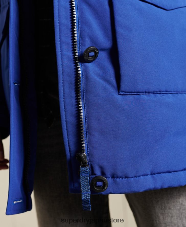 エベレストパーカーコート 女性 Superdry 衣類 青 2J62PZ5701