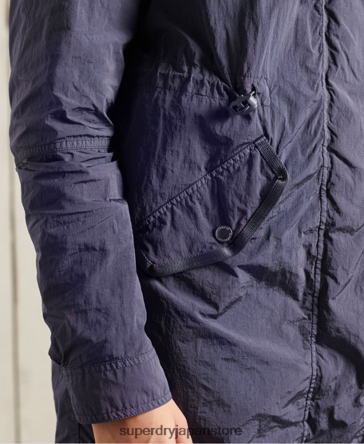 ミリタリーパーカーコート 女性 Superdry 衣類 濃紺 2J62PZ5707