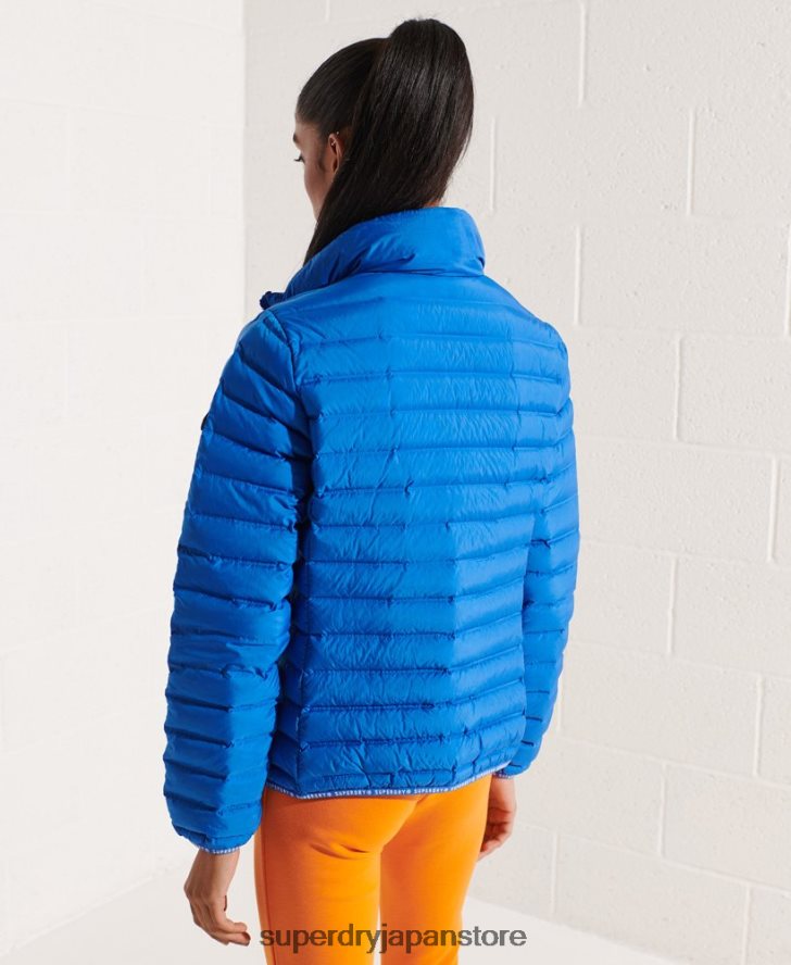コアダウン中綿ジャケット 女性 Superdry 衣類 青 2J62PZ5708