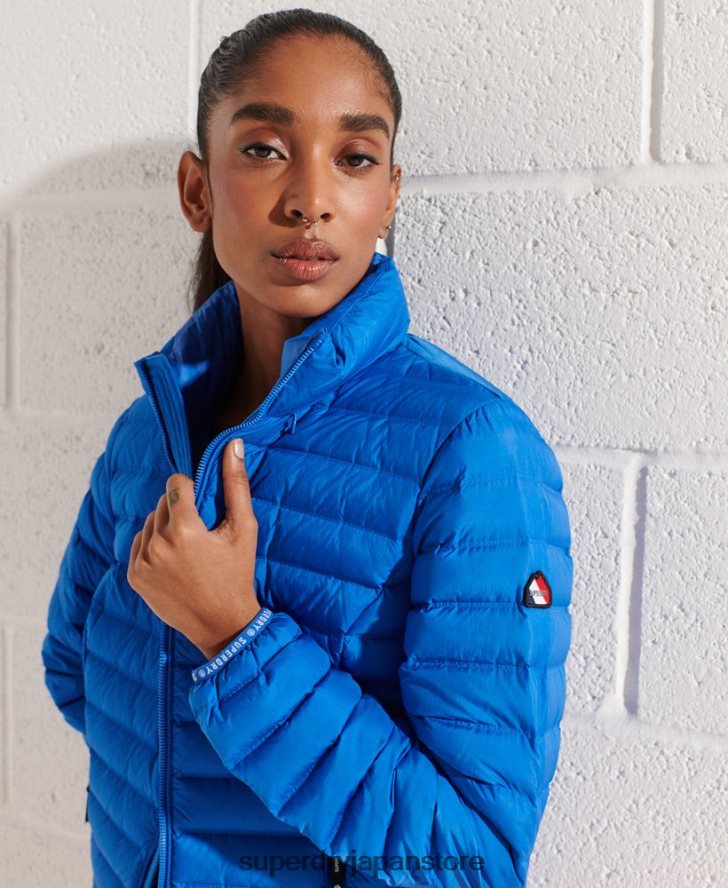 コアダウン中綿ジャケット 女性 Superdry 衣類 青 2J62PZ5708