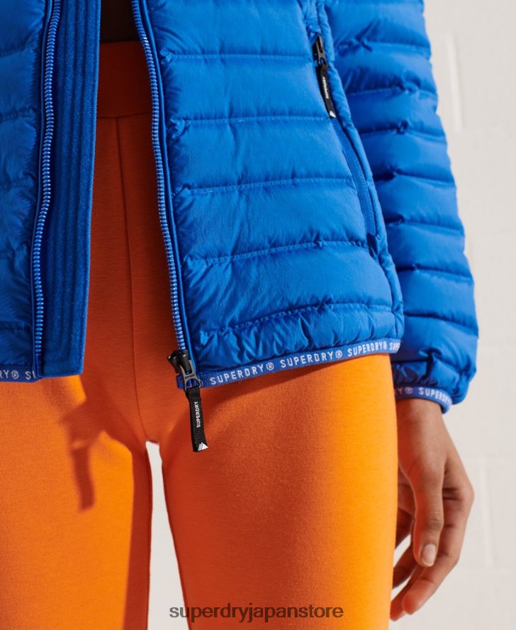 コアダウン中綿ジャケット 女性 Superdry 衣類 青 2J62PZ5708