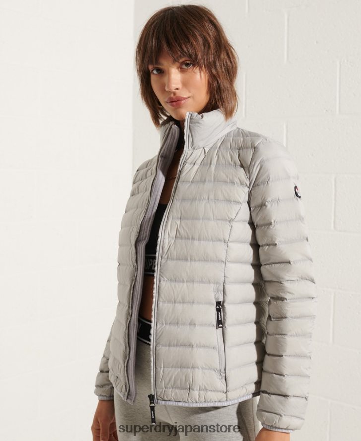 コアダウン中綿ジャケット 女性 Superdry 衣類 ライトグレー 2J62PZ5709