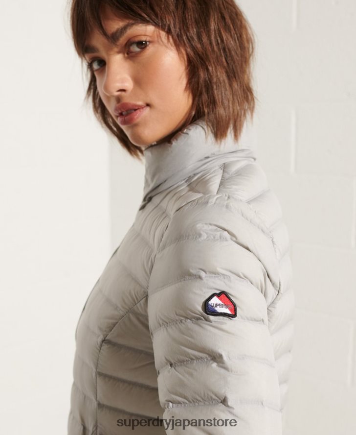 コアダウン中綿ジャケット 女性 Superdry 衣類 ライトグレー 2J62PZ5709