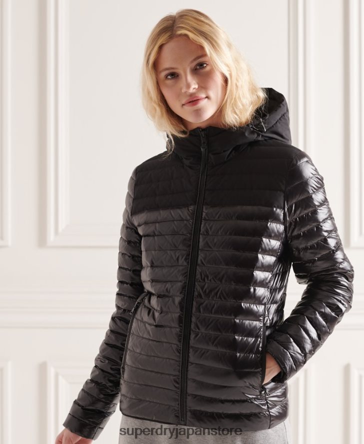 スタジオコントラストコアダウンジャケット 女性 Superdry 衣類 黒 2J62PZ5710
