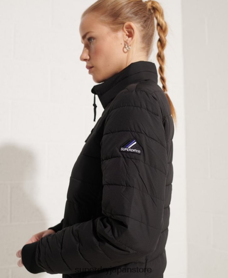フジボンバージャケット 女性 Superdry 衣類 黒 2J62PZ5713