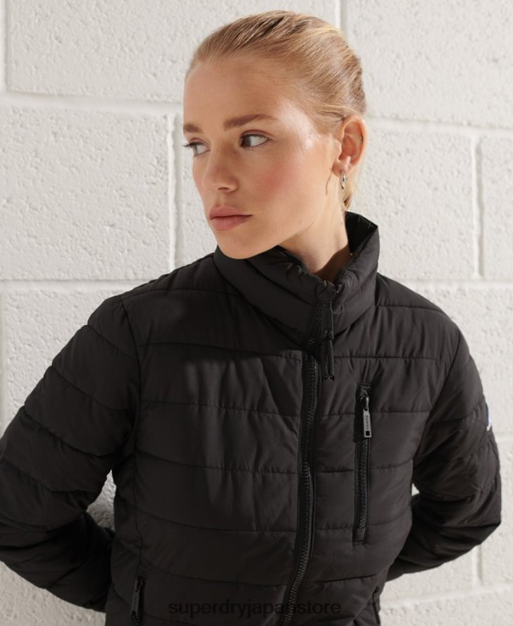 フジボンバージャケット 女性 Superdry 衣類 黒 2J62PZ5713