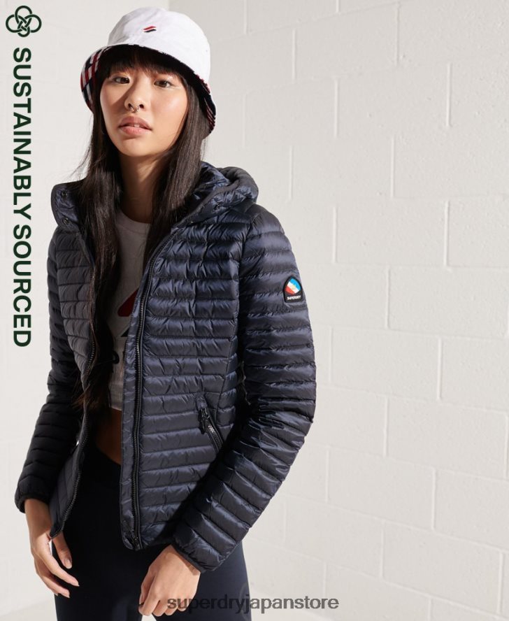 コアダウンジャケット 女性 Superdry 衣類 海軍 2J62PZ5719