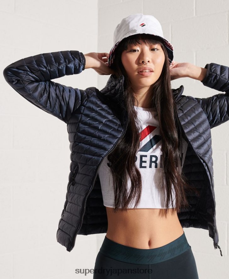 コアダウンジャケット 女性 Superdry 衣類 海軍 2J62PZ5719