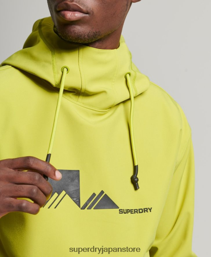 スノーテックパーカー 男性 Superdry 衣類 黄色 2J62PZ571