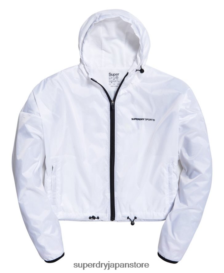 アクティブバットウィングジャケット 女性 Superdry 衣類 白 2J62PZ5721