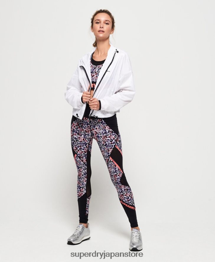 アクティブバットウィングジャケット 女性 Superdry 衣類 白 2J62PZ5721