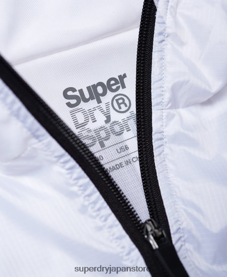 アクティブバットウィングジャケット 女性 Superdry 衣類 白 2J62PZ5721