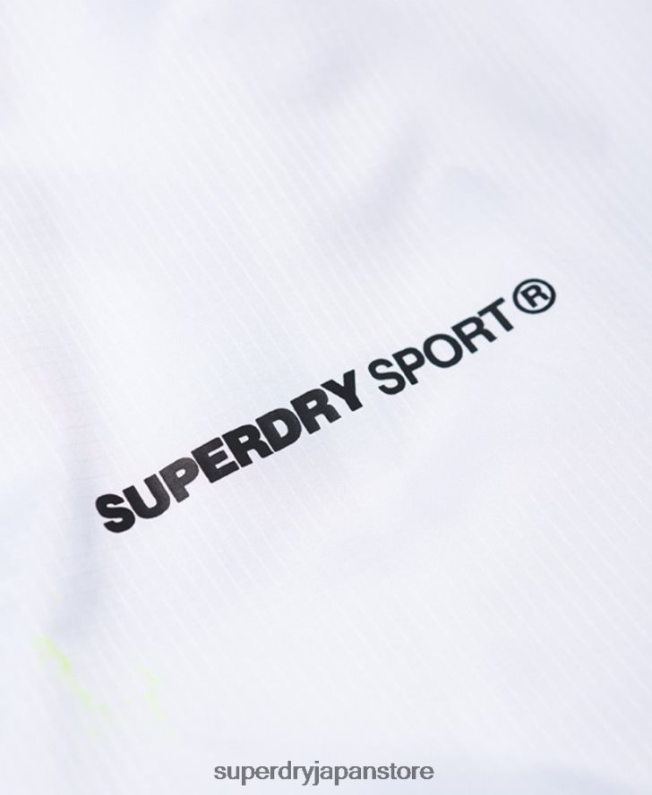 アクティブバットウィングジャケット 女性 Superdry 衣類 白 2J62PZ5721