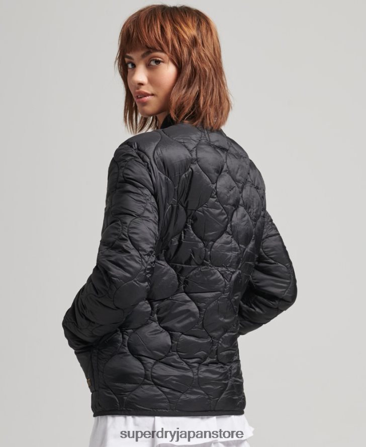 オーバーサイズライナーボンバージャケット 女性 Superdry 衣類 濃い灰色 2J62PZ5724