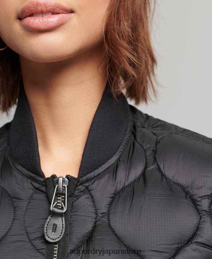 オーバーサイズライナーボンバージャケット 女性 Superdry 衣類 濃い灰色 2J62PZ5724