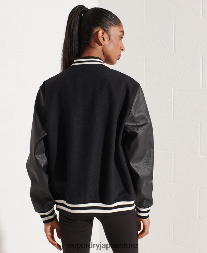 ウール スタジャン 女性 Superdry 衣類 黒 2J62PZ5726
